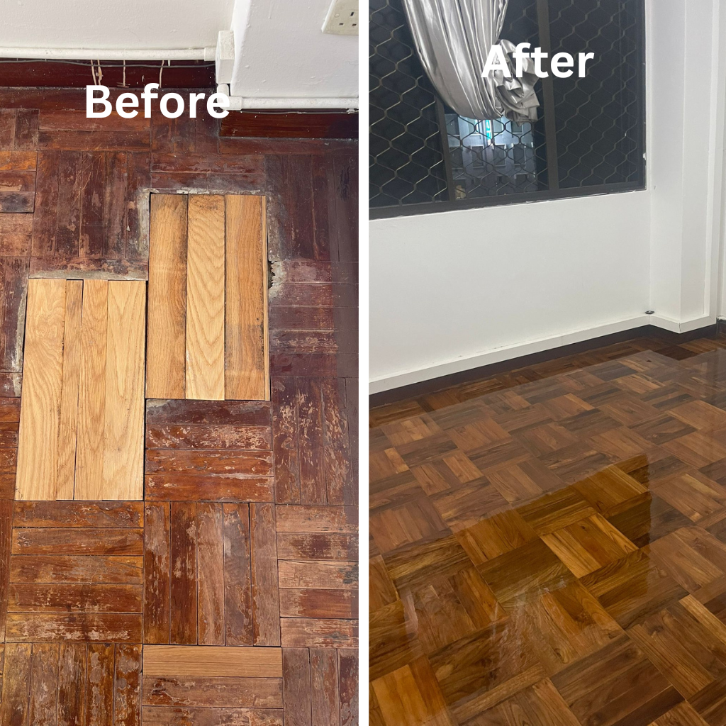 Professional Wooden Floor Polishing Service in Singapore: Expert Restoration by Tasfia Engineering & Construction Pte Ltd